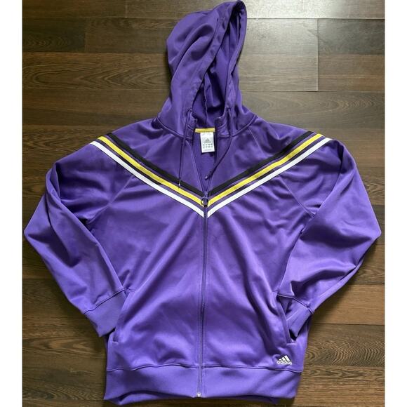 2011 Rare Finds Adidas Ladies Howe Track Jackset Sz XL Purple - Picture 1 of 14